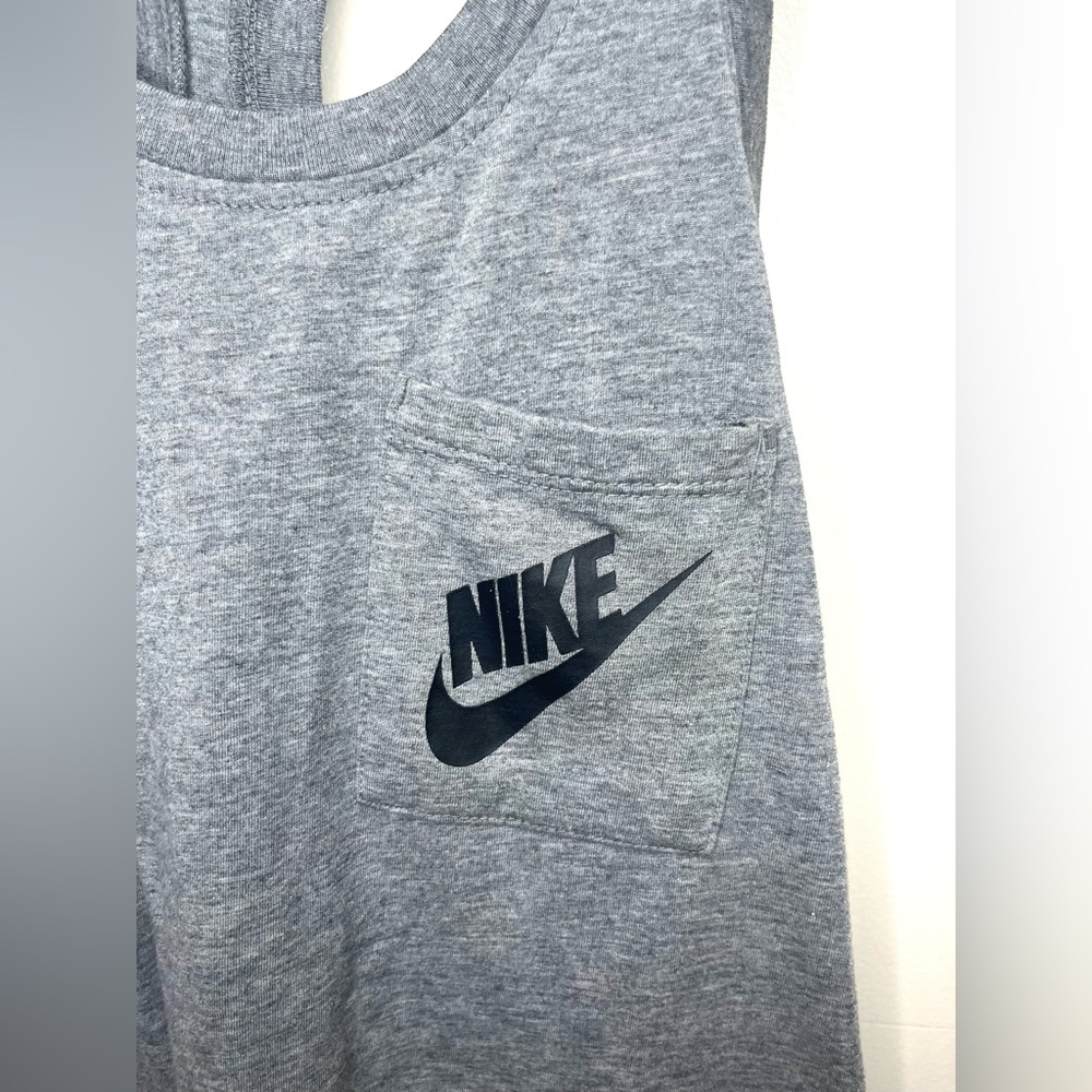 NIKE Racerback Logo Running Tank Top Mini Front Pocket | XS - Picture 3 of 7